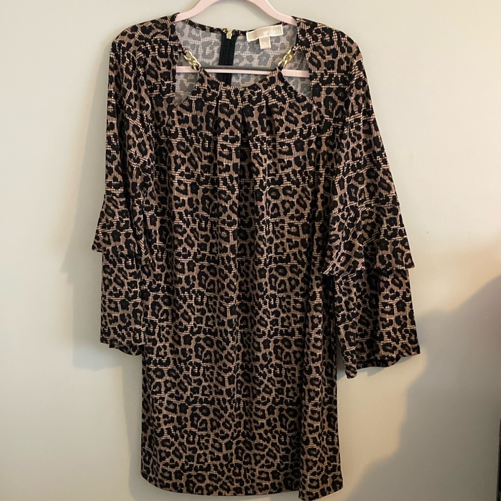 Micheal Kors women’s quarter sleeve cheetah print dress